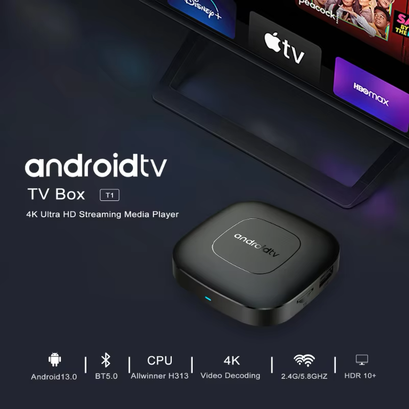 Mortal T1 Android Tv box chrome 4k Full HD