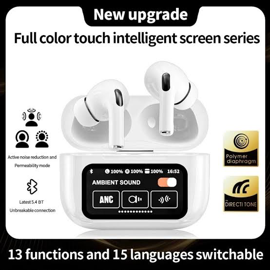 B Pods Pro 2 Earbuds, headphones With Touch Screen Case (Good quality)