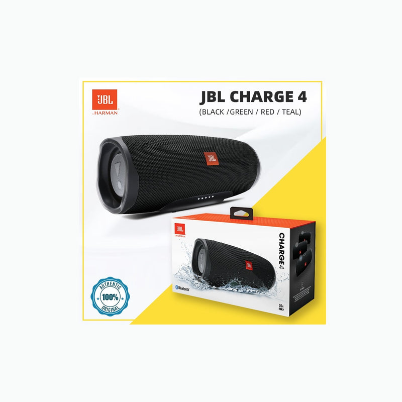 Parlante Bt Impermeable Negro Jbl Charge 4 Jblcharge4blkam